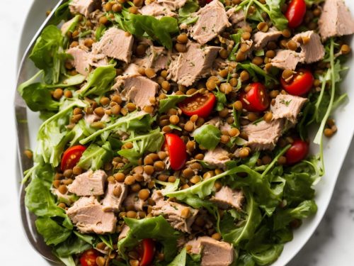 Warm Tuna & Lentil Niçoise Salad