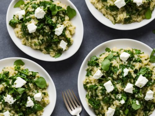 Watercress Risotto with Goat's Cheese