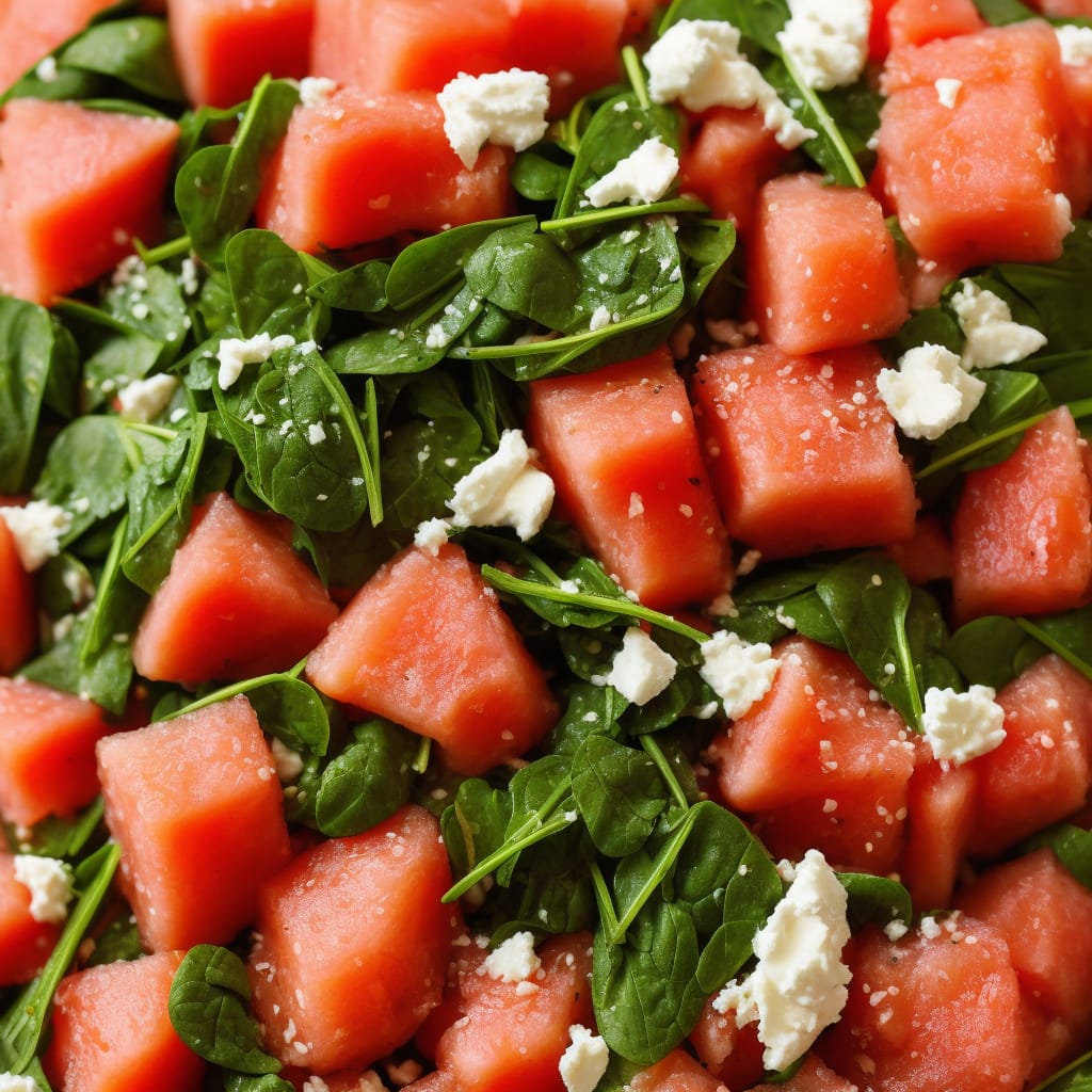 Watermelon & Spinach Super Salad