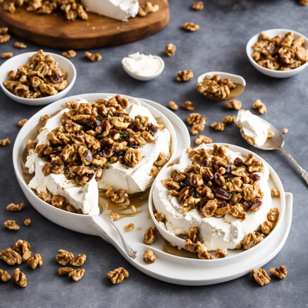 Whipped Brie Salad with Dates & Candied Walnuts