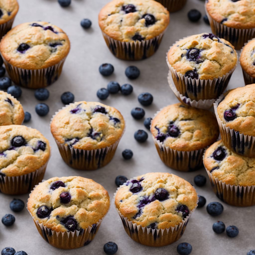 Whole Wheat Blueberry Muffins