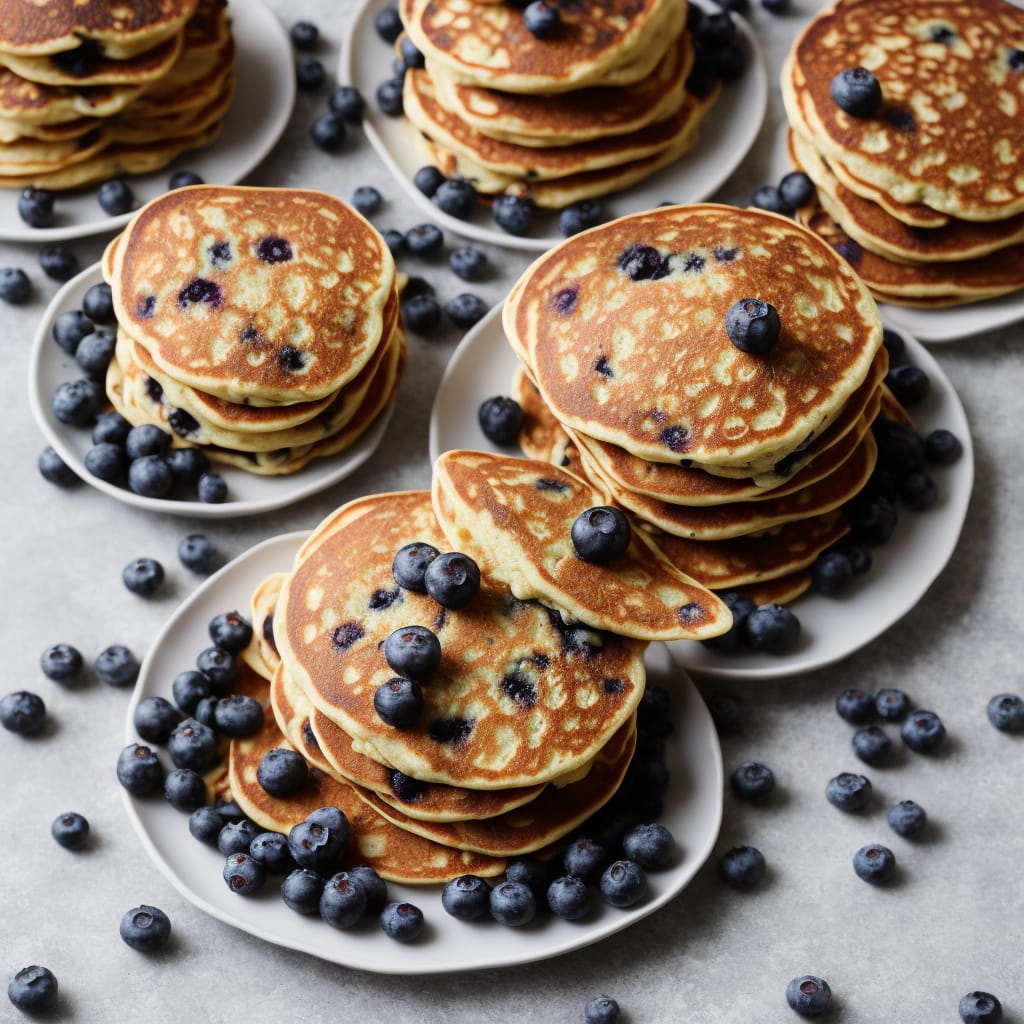 Whole Wheat Blueberry Pancakes