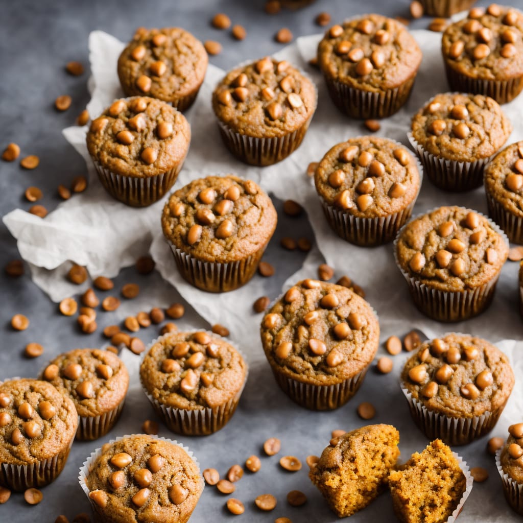 Whole Wheat Pumpkin Applesauce Muffins