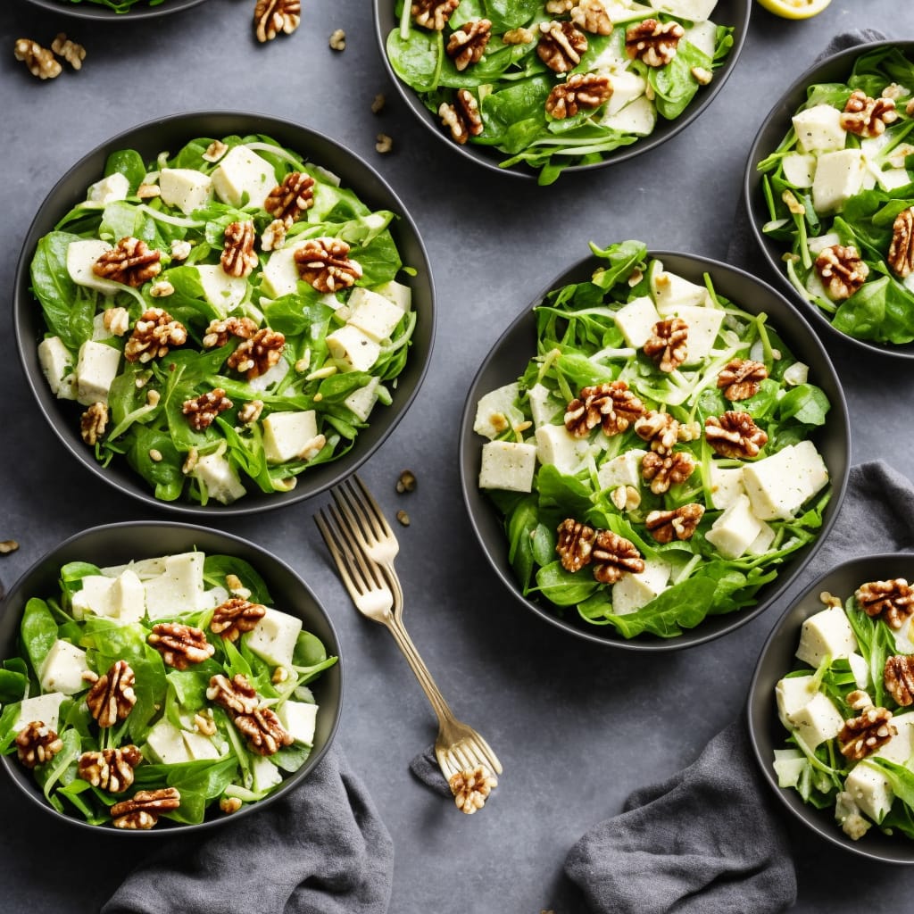 Winter Leaf & Parsnip Salad with Walnuts