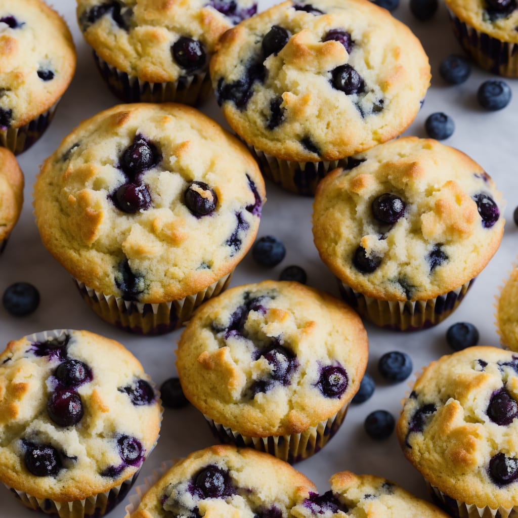World's Best Lemon Blueberry Muffins Recipe