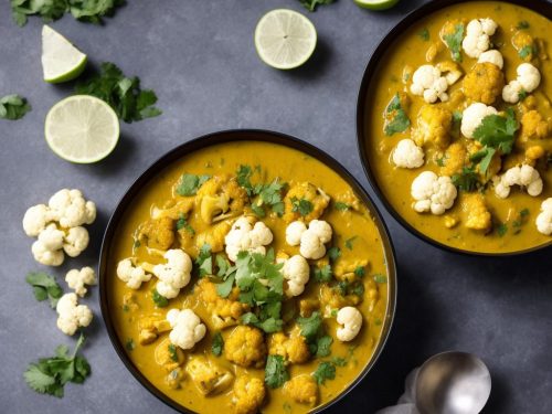 Yellow Lentil & Coconut Curry with Cauliflower
