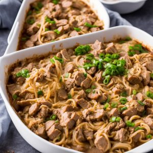 Yummy Pork Noodle Casserole Recipe