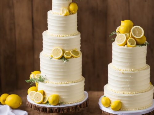 Zingy Lemon Wedding Cake
