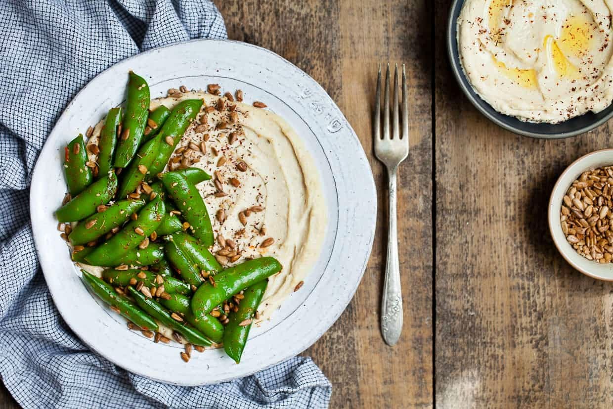 dress-up-spring-snap-peas-with-harissa-and-tahini