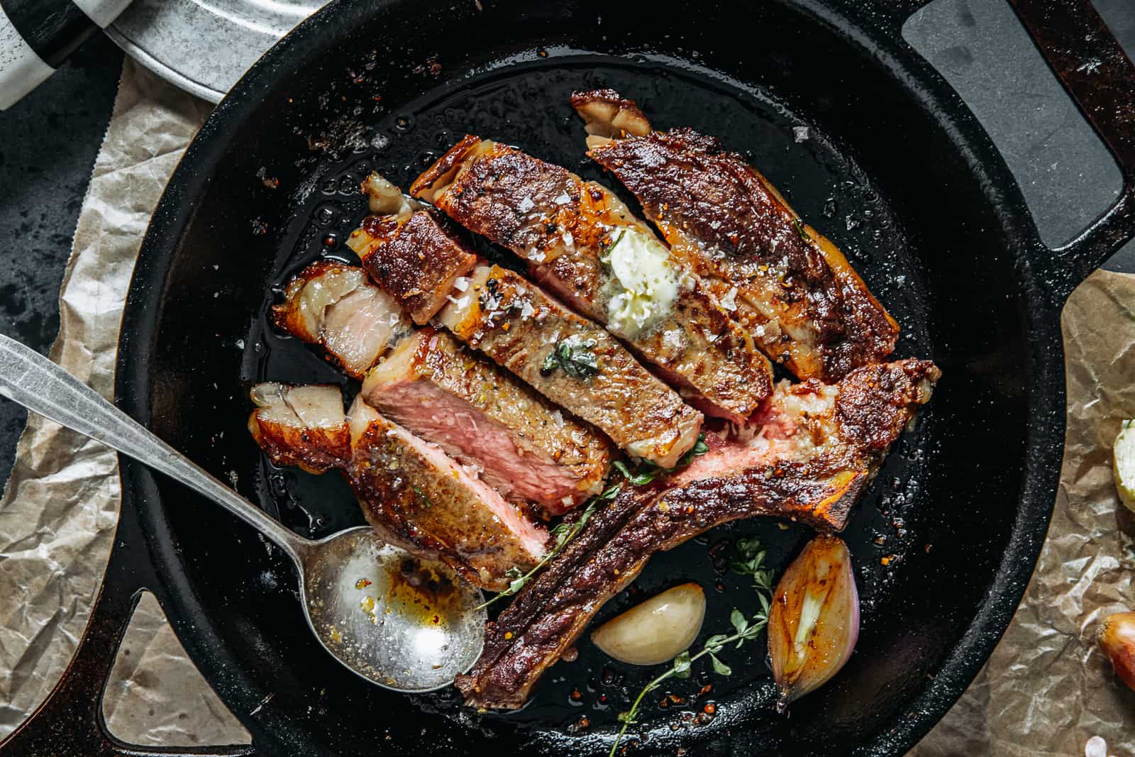 how-to-butter-baste-steaks-chops-and-fish