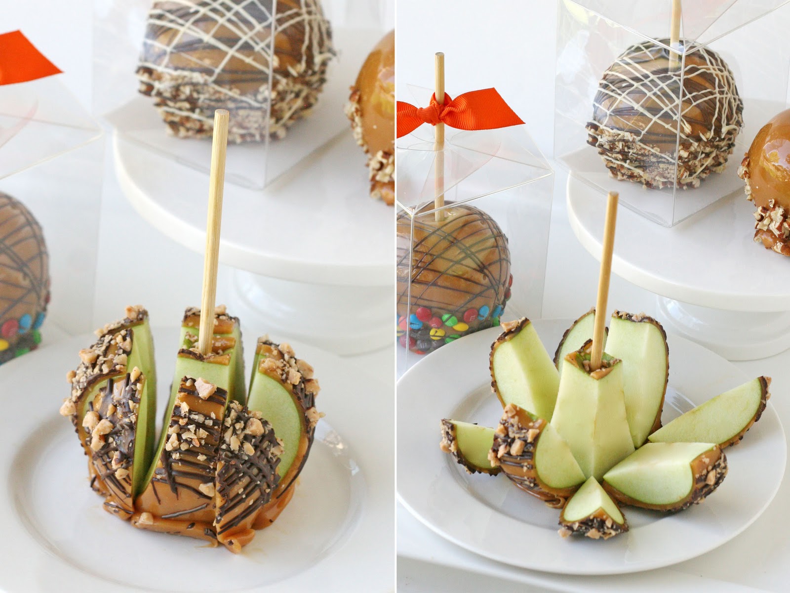 how-to-cut-caramel-apples