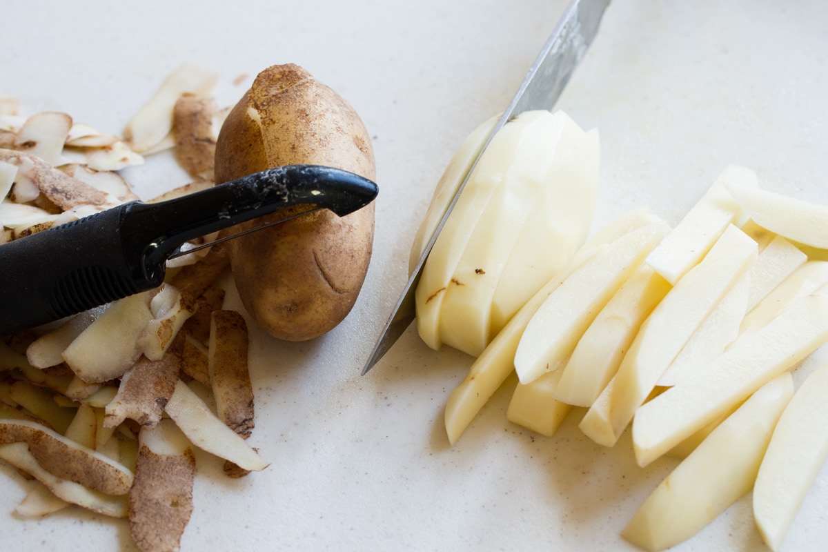How To Cut Potatoes For French Fries 