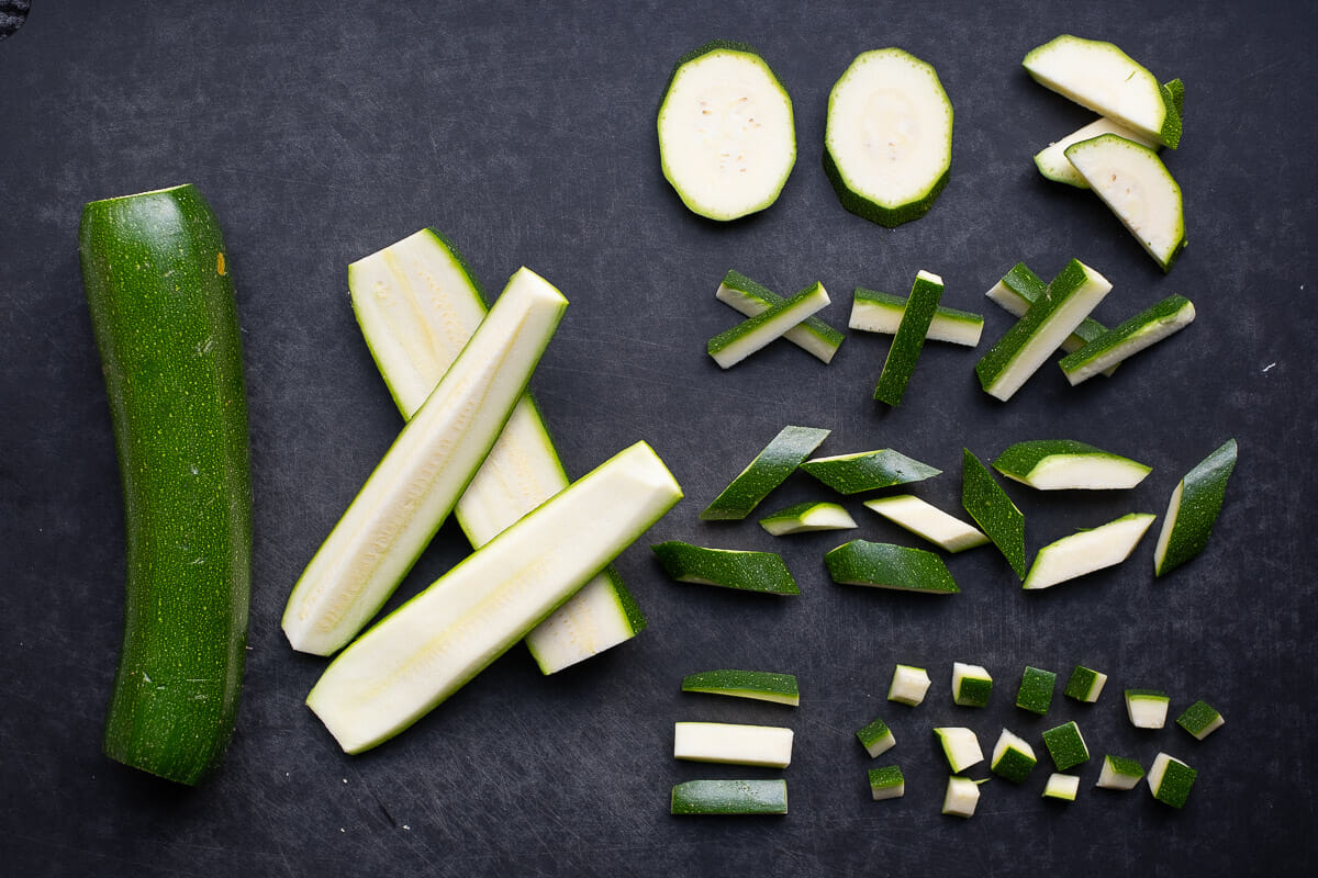 How To Cut Zucchini (6 Ways with Step-by-Step Photos)