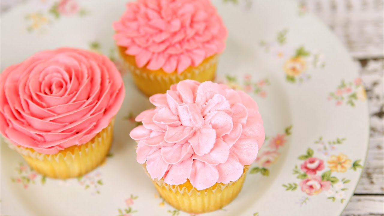 how-to-make-flower-cupcakes