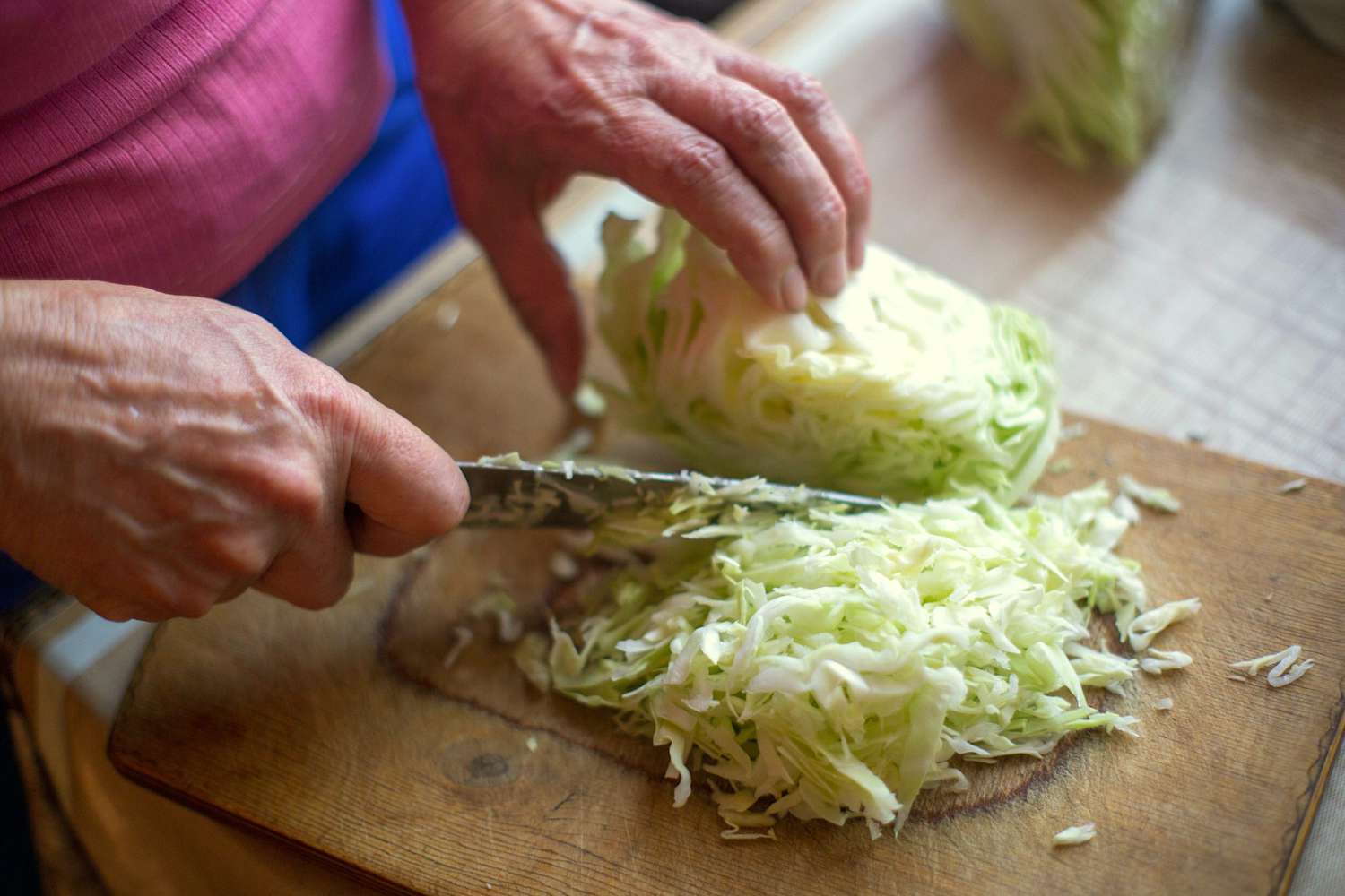 Knife Skills: How to Shred Cabbage for Coleslaw 