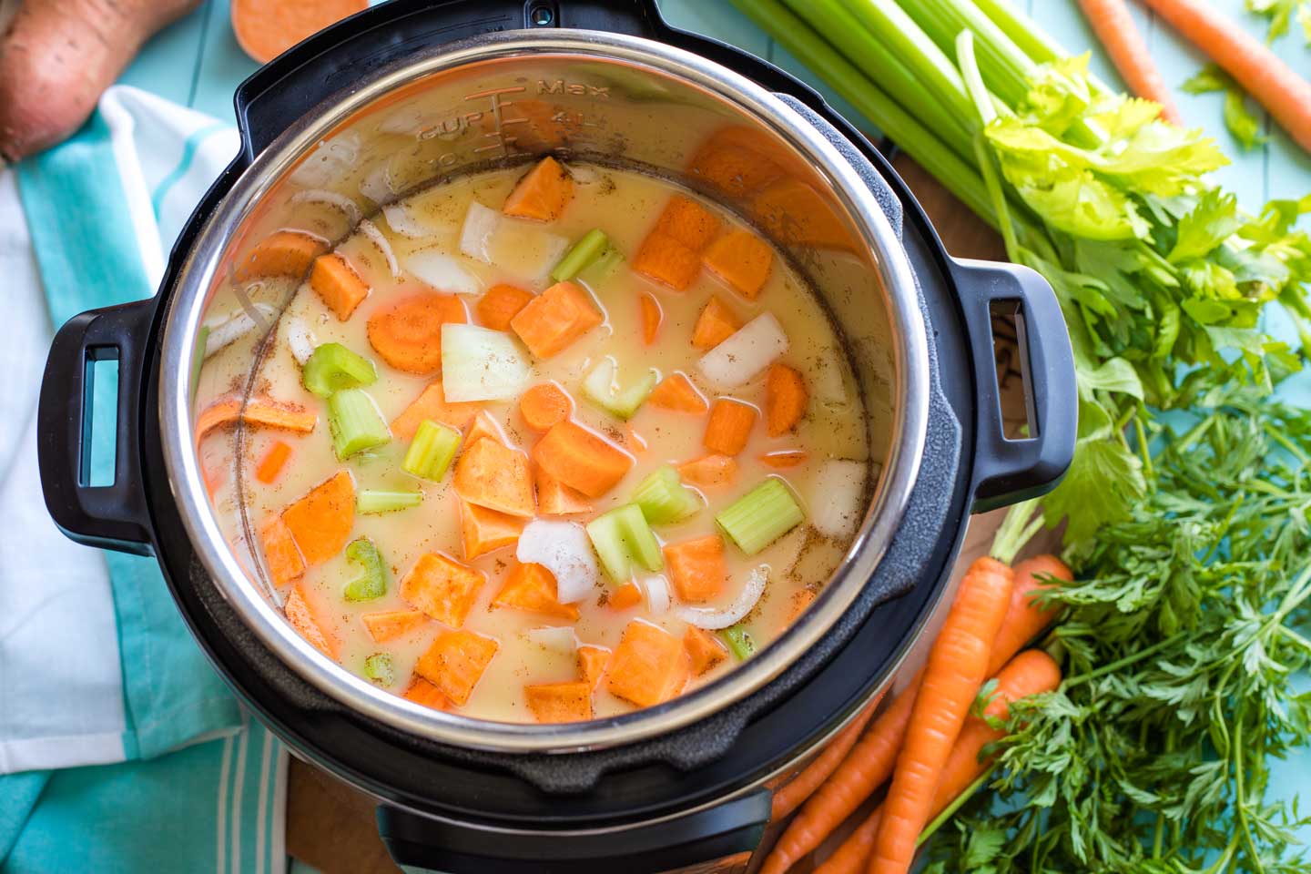 Using soup function on instant online pot