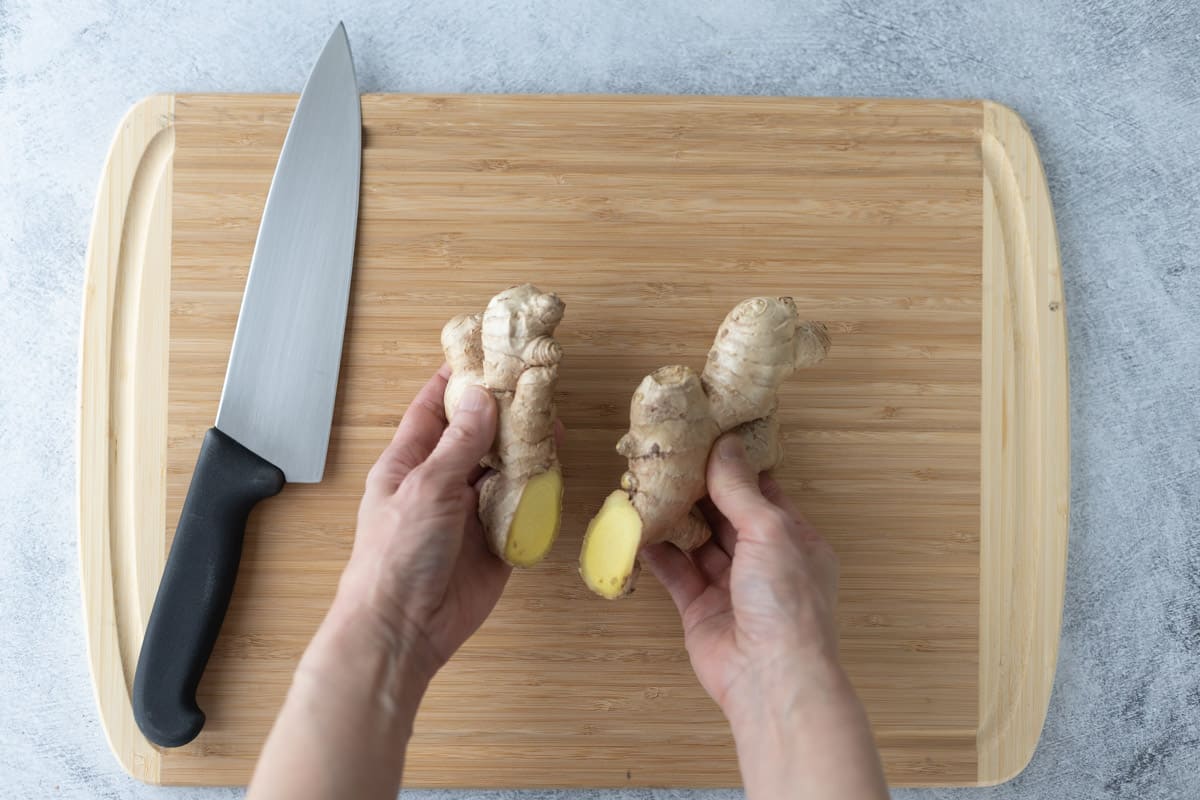 How To Chop Frozen Ginger Root