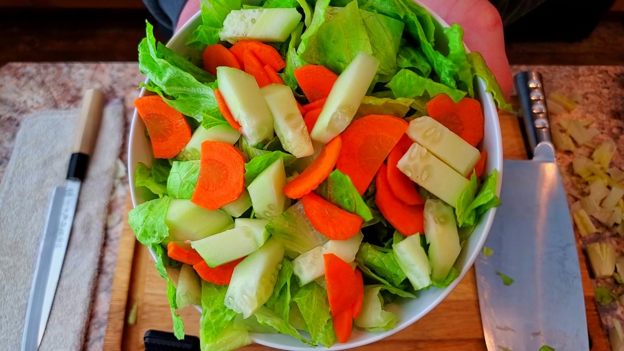How To Chop Vegetables For A Chopped Salad? 