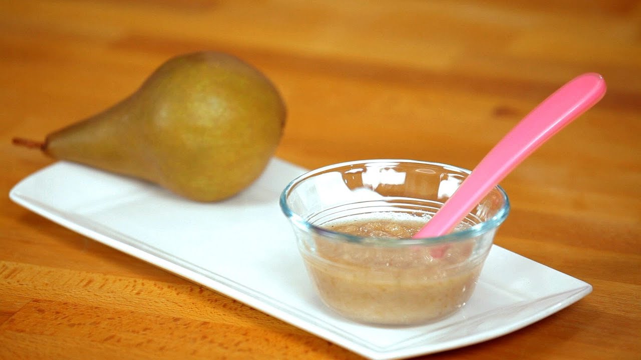 Pear Puree Baby Food