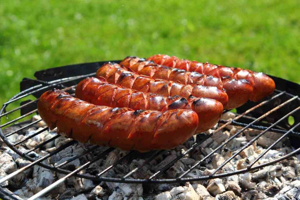 Grilled Smoked Sausage - Out Grilling