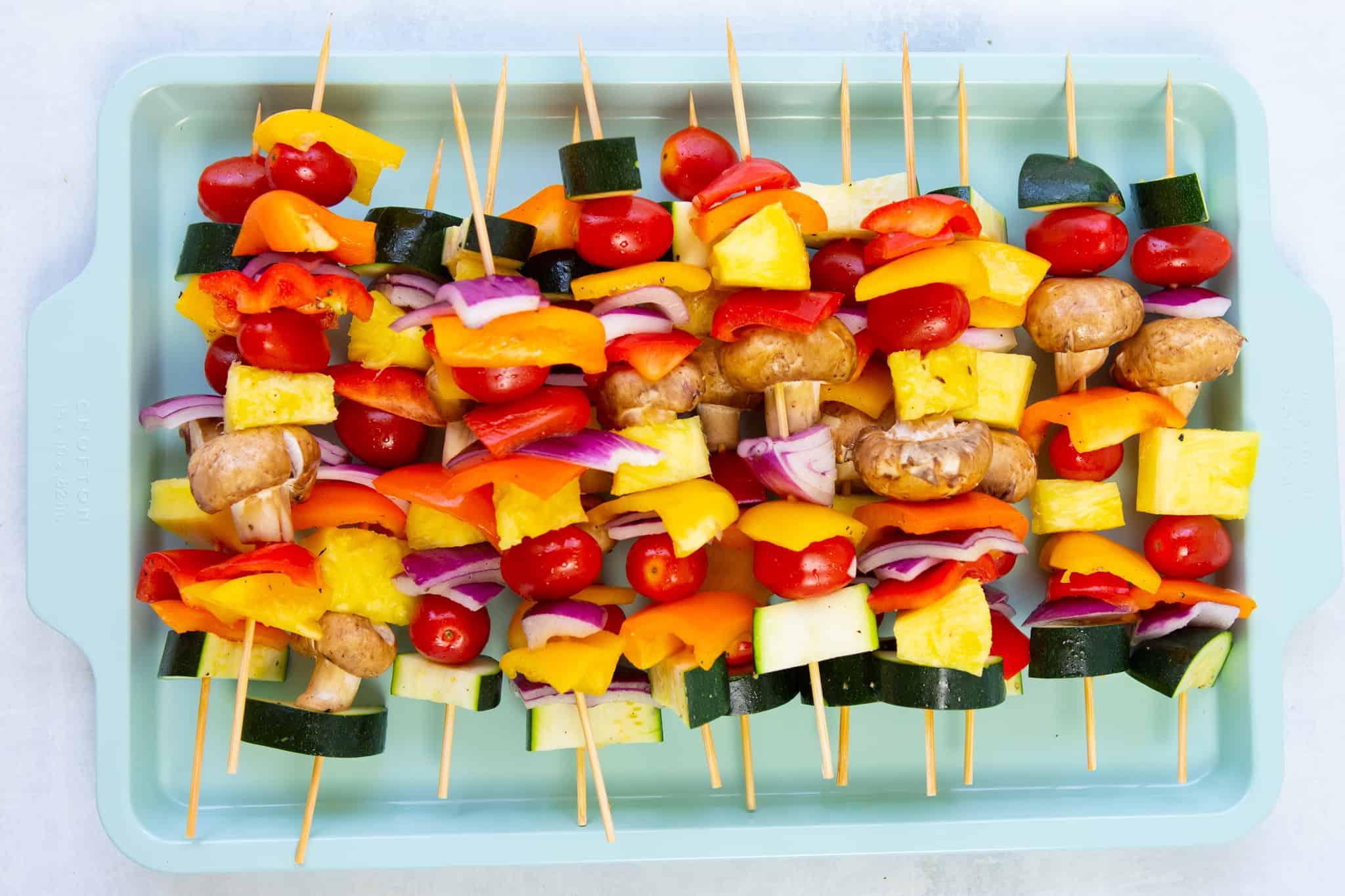 Skewered Zucchini and Yellow Squash