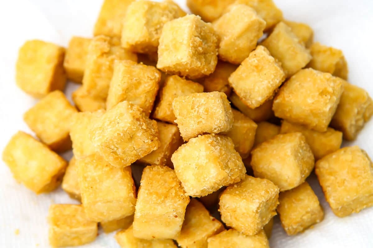 how-to-fry-tofu-cubes