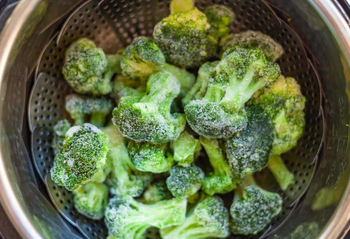 Frozen broccoli outlet in pressure cooker