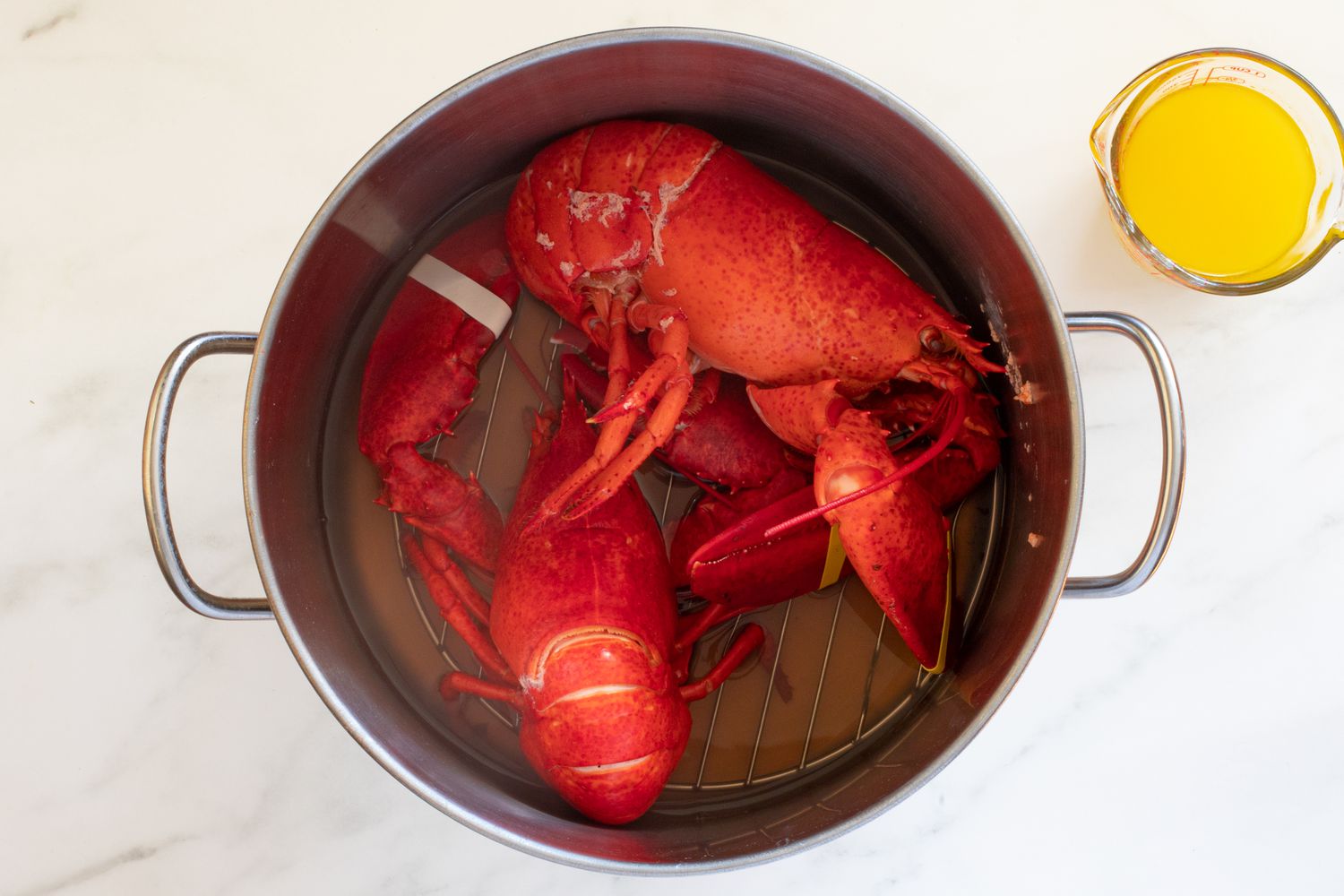 Large Steamed Lobsters