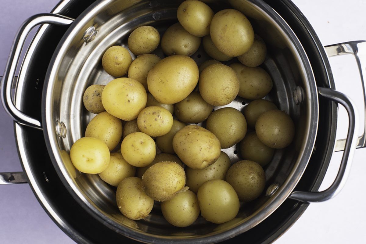 Potatoes in instant online pot without steamer basket