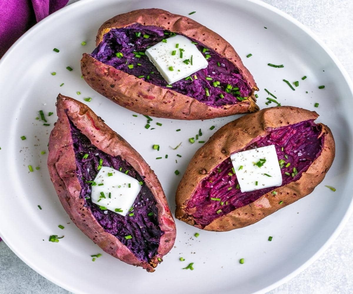 Mashed Purple Potatoes - Healthier Steps