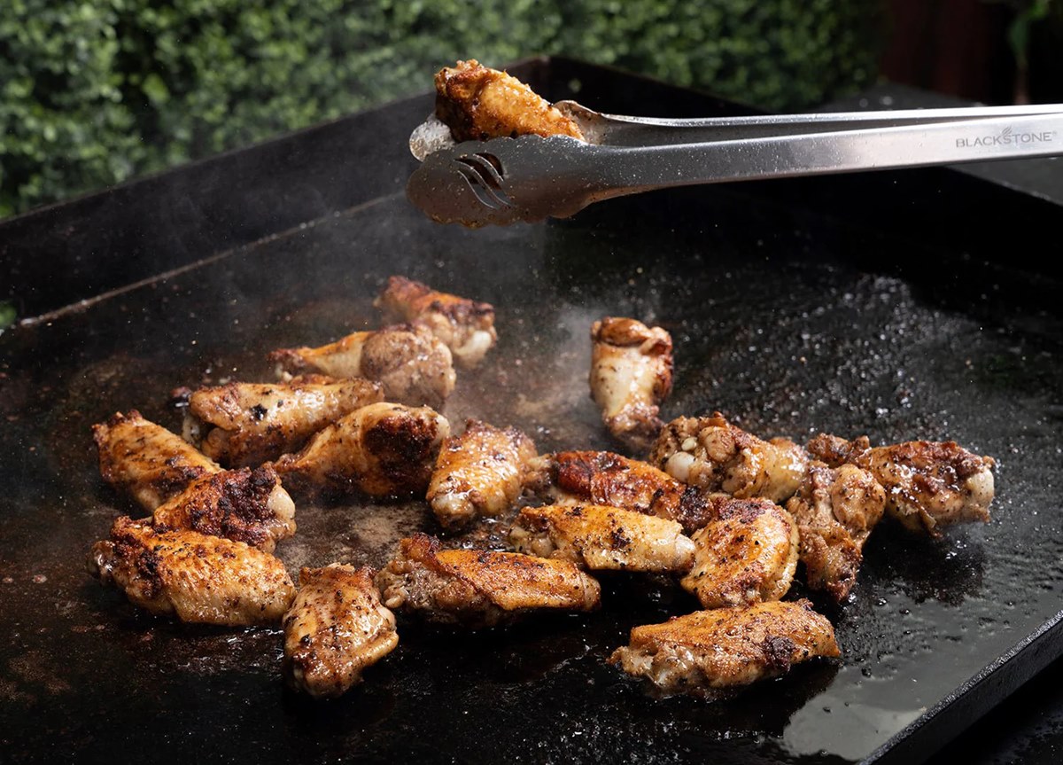 Crazy Cajun Chicken Wings on the Blackstone Griddle (Recipe