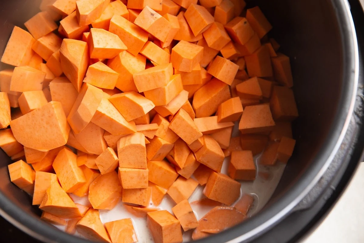 Instant Pot Cubed Sweet Potatoes - Savas Kitchen