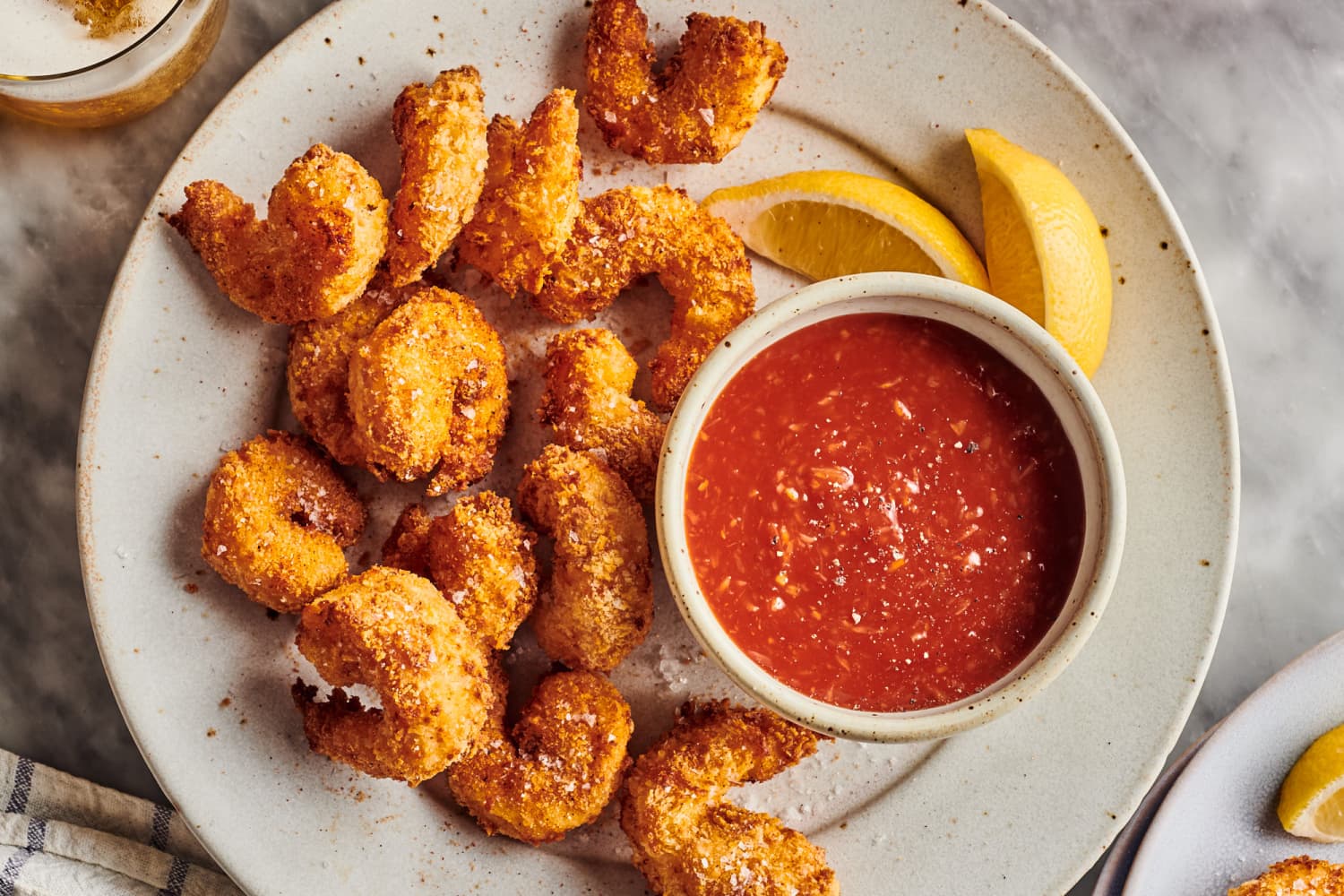 Air Fryer Frozen Popcorn Shrimp in 8-10 minutes