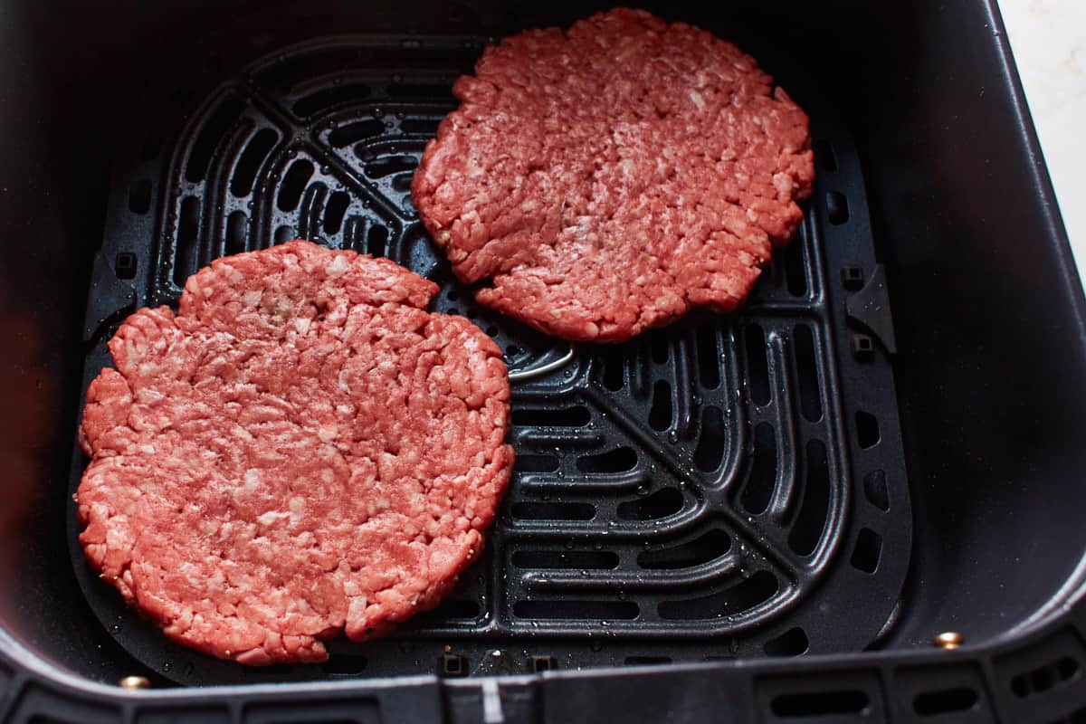 Cooking hamburger hotsell in air fryer