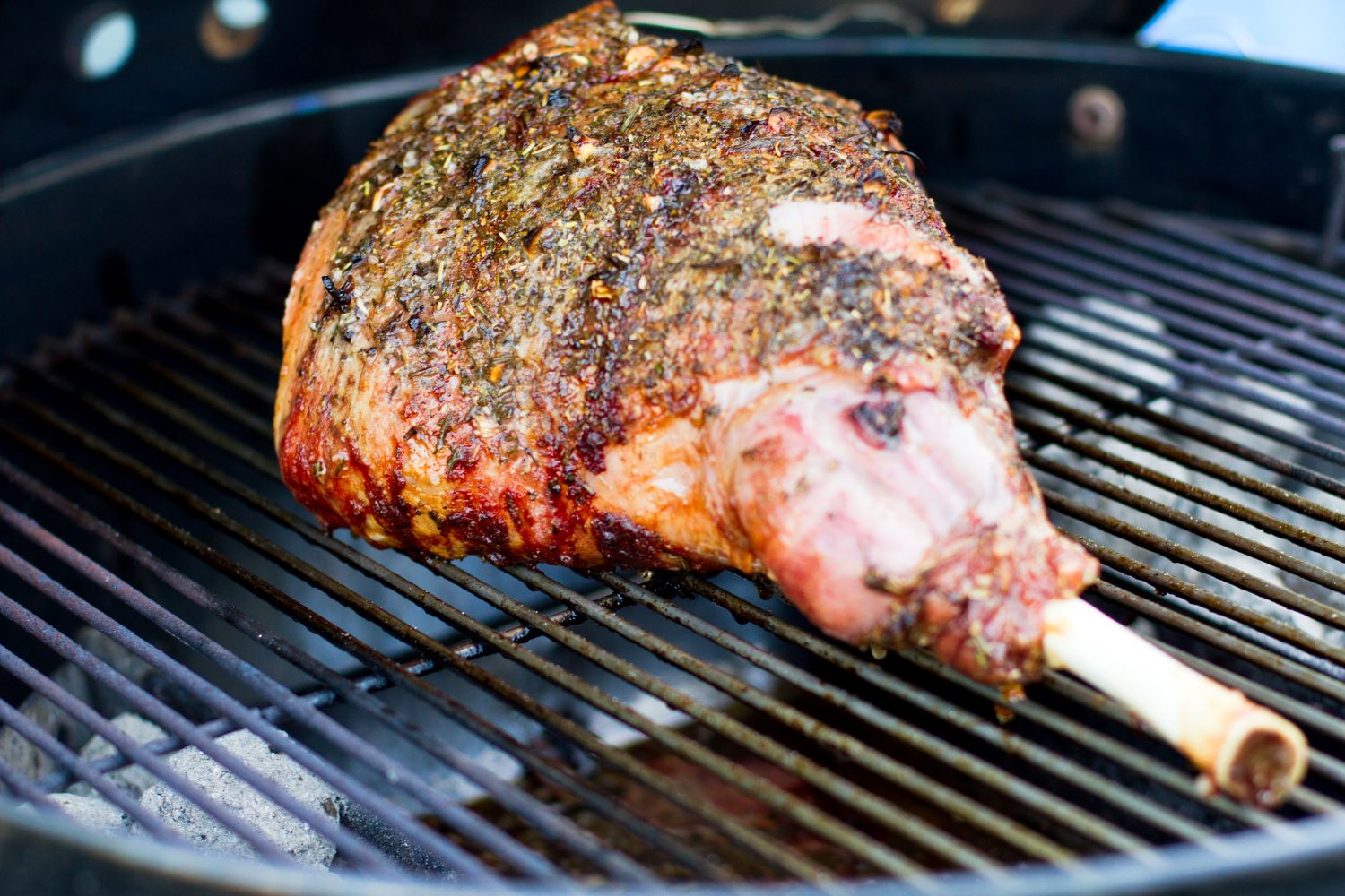 Grilled marinated 2024 leg of lamb