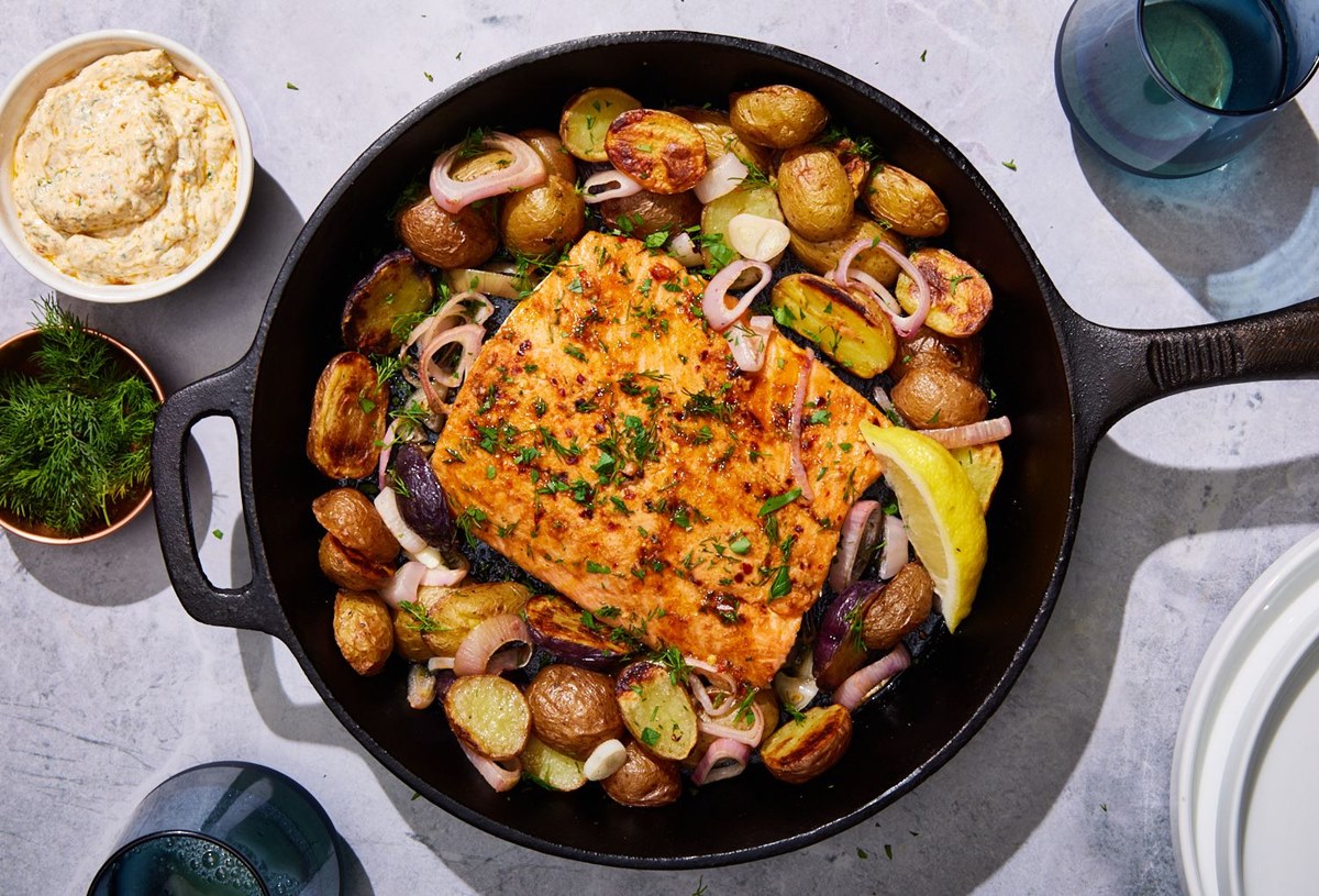 Cast Iron Salmon - This Jew Can Que