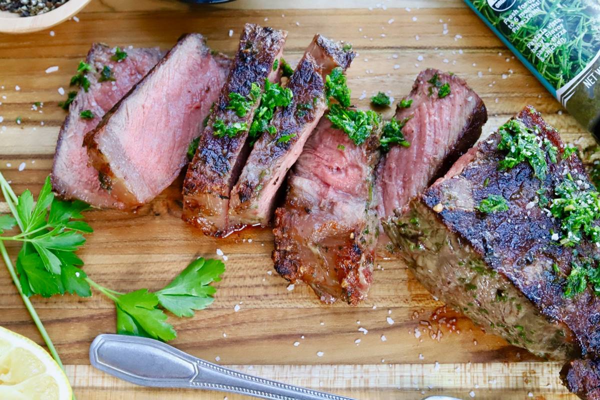 New york strip shop on gas grill