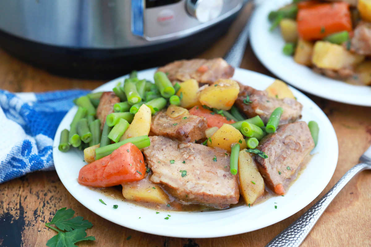 Roast pork in a pressure cooker hot sale