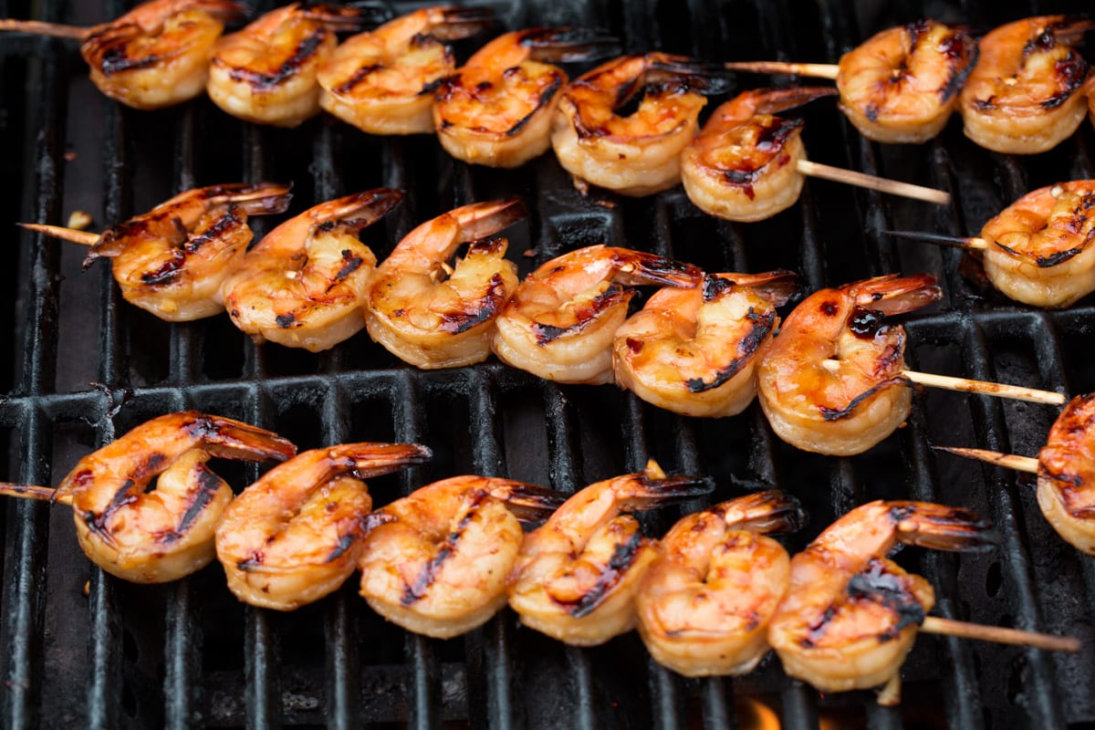 Grilling shrimp 2025 on gas grill