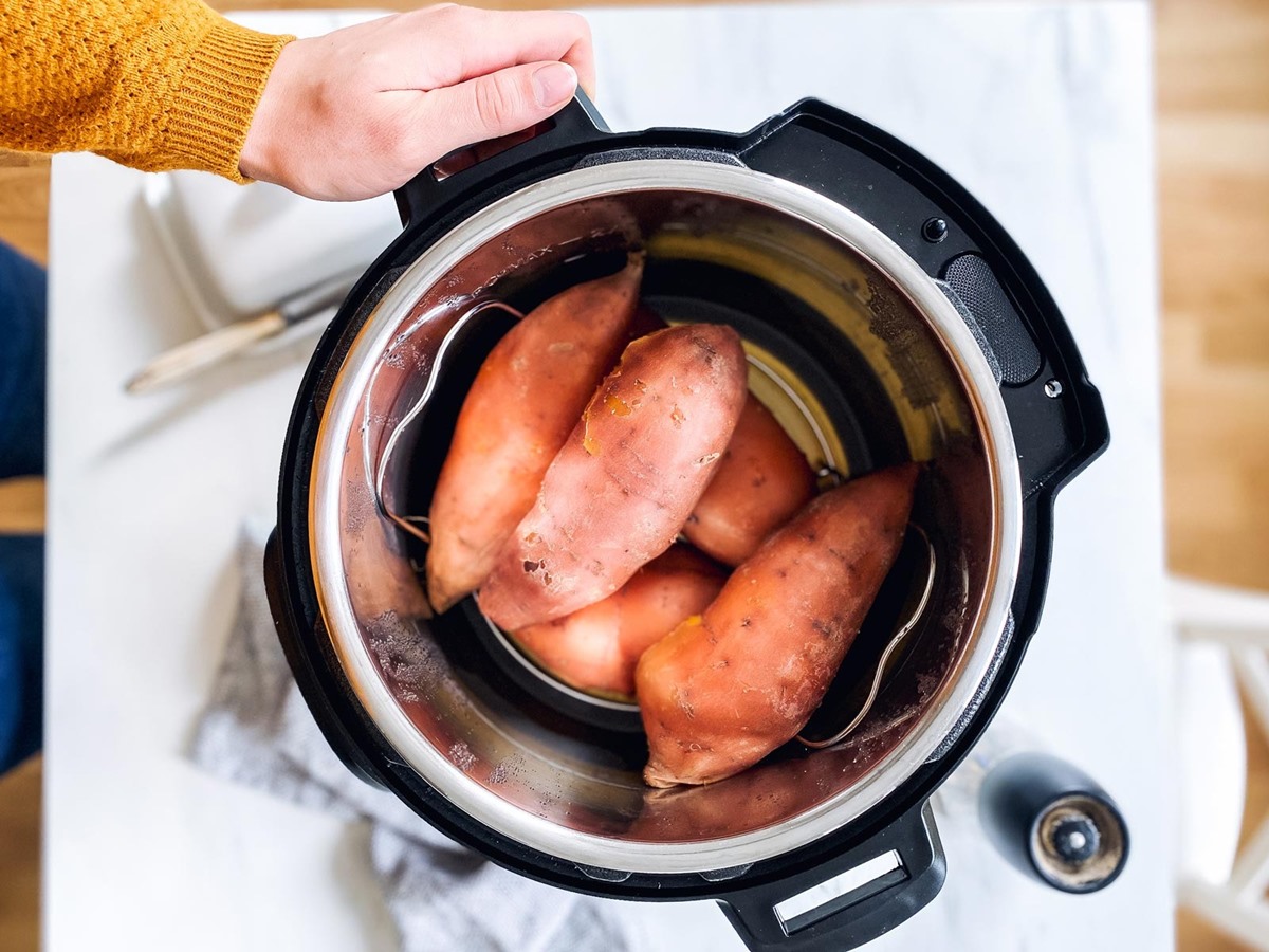 Pressure cooker best sale sweet potatoes