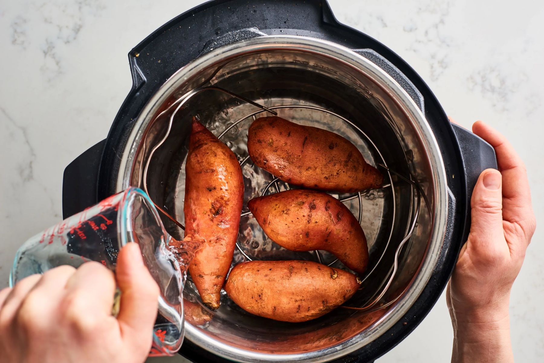 Steam potatoes discount in pressure cooker