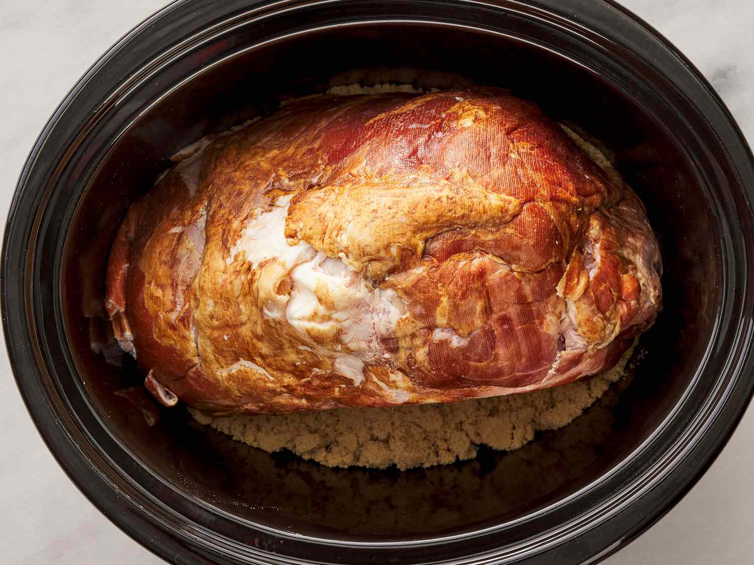 how to cook fresh ham roast in crock pot