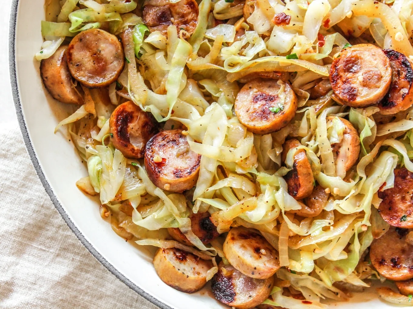 how-to-cook-fried-cabbage-and-sausage