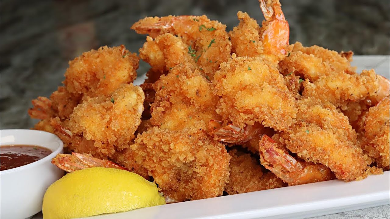 Air-Fryer Breaded Shrimp  : Crispy Delights for Healthier Eating!