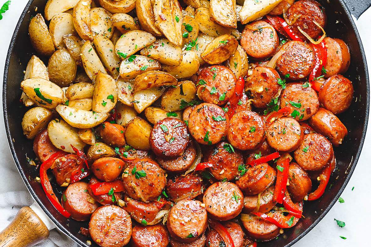 how-to-cook-potato-sausage-on-stove