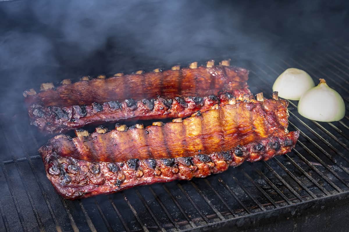 Cooking ribs on a pellet clearance grill