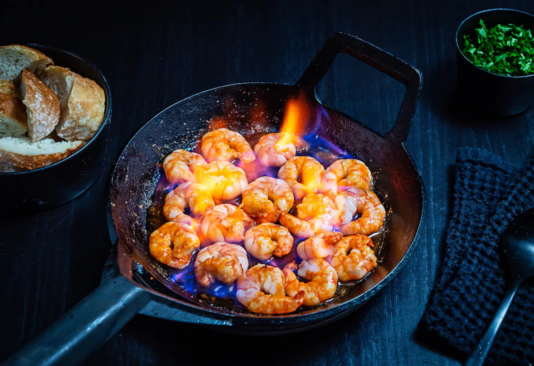 how-to-flambe-shrimp