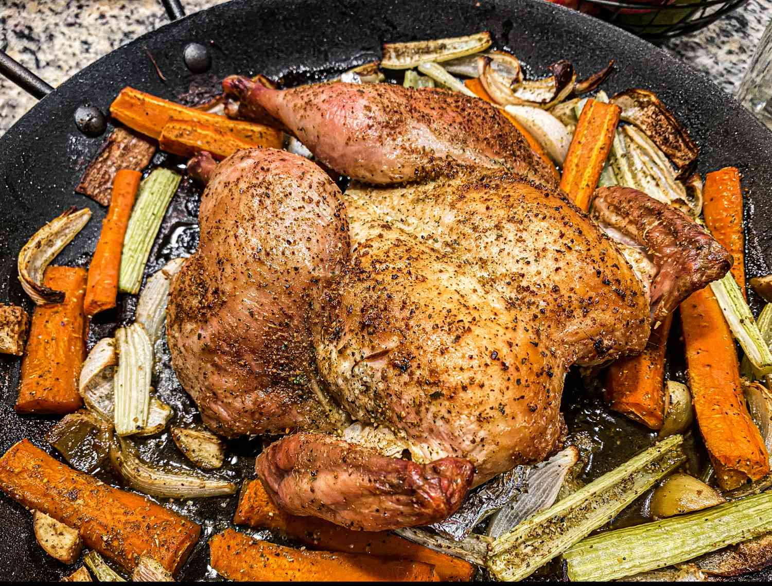 How to Bake Chicken and Roast Vegetables at the Same Time