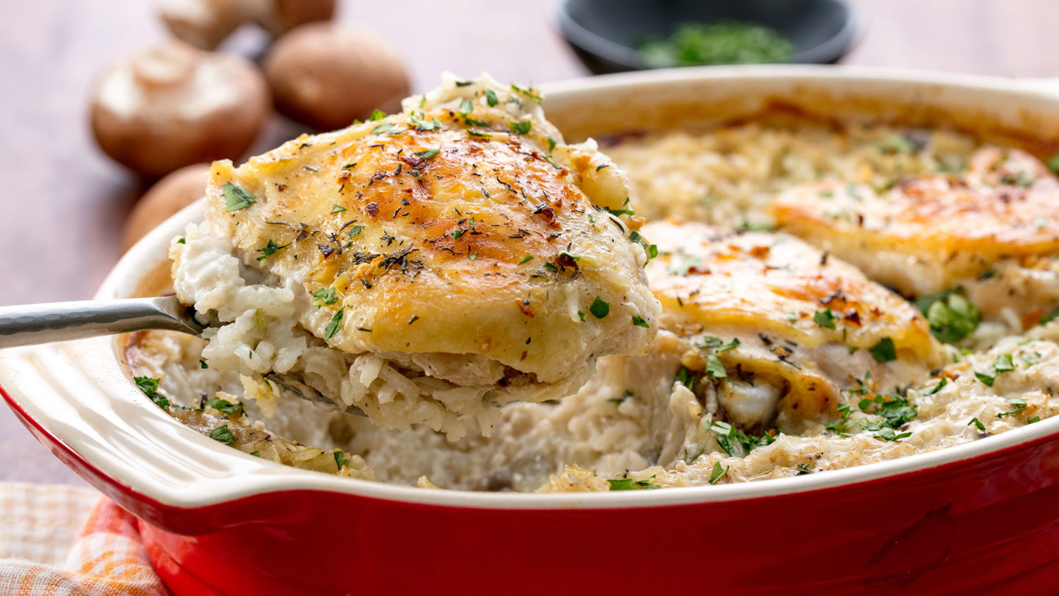 how-to-bake-chicken-in-rice-and-mushroom-soup