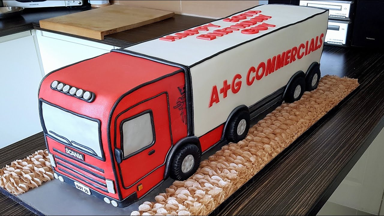 how-to-carve-a-cake-into-a-truck-trailer